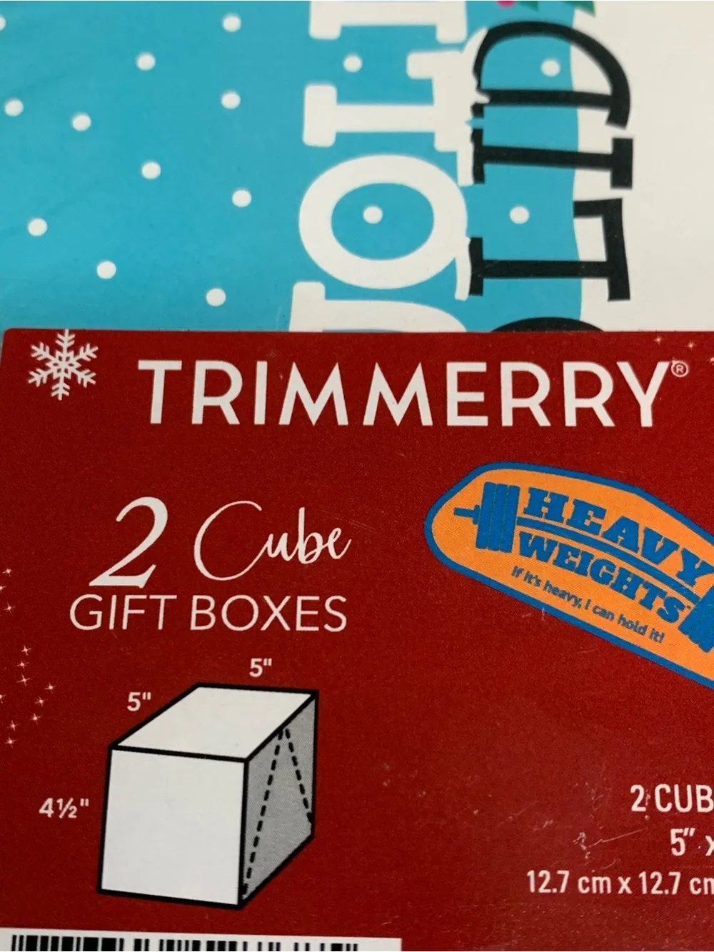 Set of 4 Jolly Holidays Cube Gift Boxes. New. Sealed Packaging. 5” X 5” X 4.5”